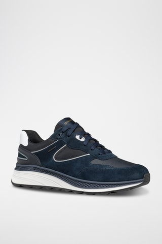 Baskets en cuir - Bleu marine