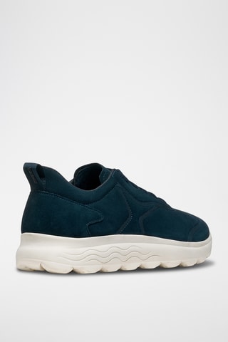 Baskets en nubuck - Bleu canard