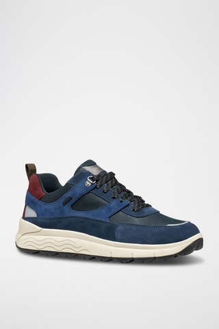 Baskets en nubuck - Bleu marine