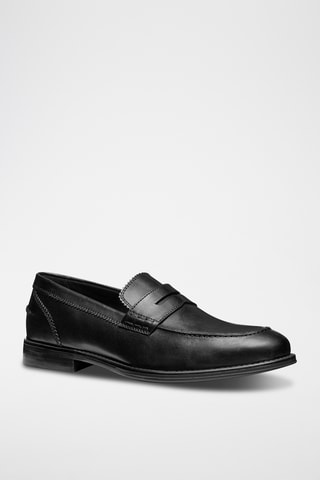 Mocassins en cuir - Noir