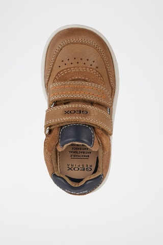 Baskets en cuir Trottola - Beige et bleu