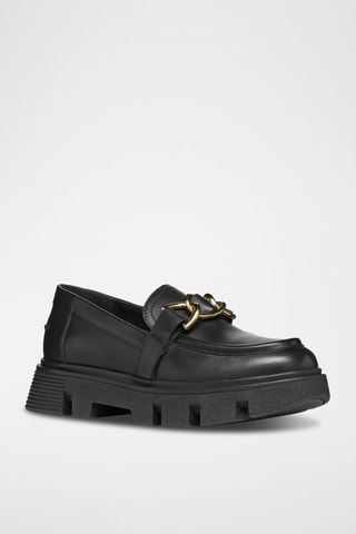 Mocassins plateformes en cuir Vilde - Noir
