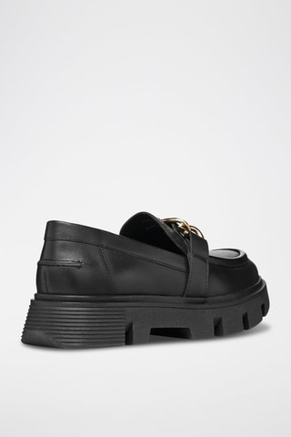 Mocassins plateformes en cuir Vilde - Noir
