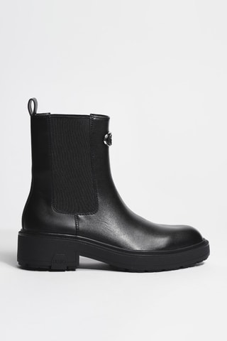 Leren Chelsea Boots London  - Zwart