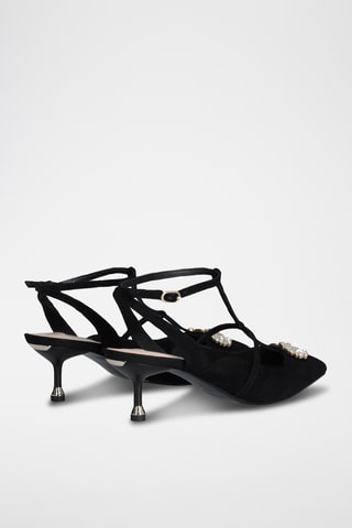 Geitennubuck Pumps - Zwart