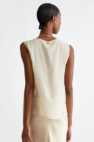 Zijden Top - Beige