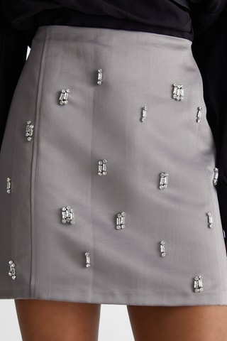 Minirok Hoge Taille - Grijs
