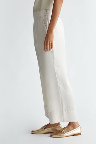 Broek met Hoge Taille - Beige