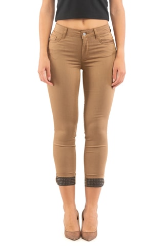 Broek met Hoge Taille - Beige