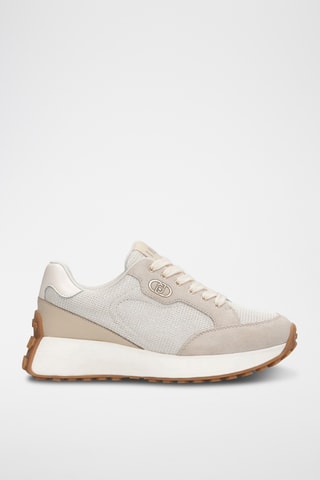 Leren Sneakers - Beige