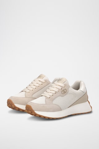 Leren Sneakers - Beige