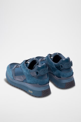 Leren Sneakers - Blauw