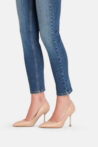 Geitenleren Nappa Pumps - Beige
