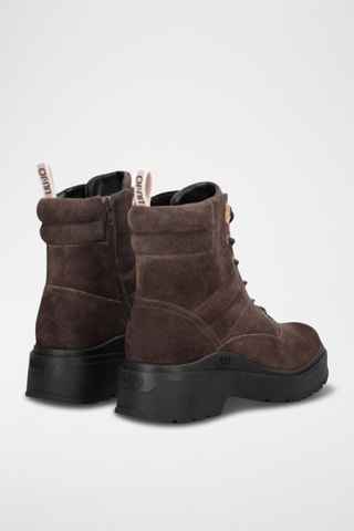 Nubuck Enkellaarzen - Zwart
