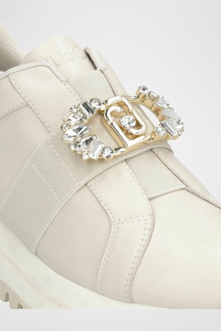 Leren Platform Sneakers - Ecru