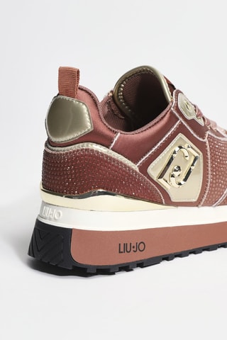 Sneakers Met Sleehak Maxi Wonder  - Bruin