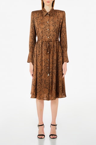 Blouse-jurk - Beige