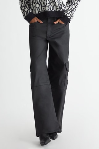 Broek met Hoge Taille - Zwart