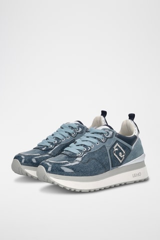 Leren Sneakers - Blauw