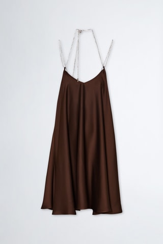 Trapezium Jurk - Bruin