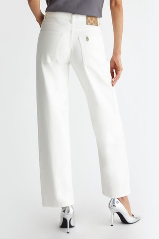 Jeans Straight Hoge Taille - Wit