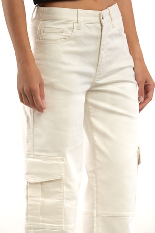 Broek met Hoge Taille - Wit