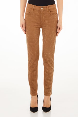 Broek met Hoge Taille - Beige
