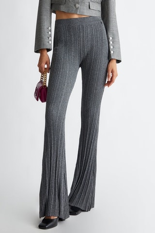 Broek met Hoge Taille - Grijs
