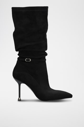 Nubuck Enkellaarzen - Zwart
