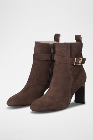 Nubuck Enkellaarzen - Zwart
