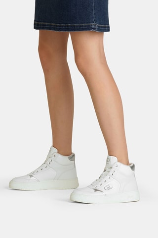 Hoge Leren Sneakers - Wit