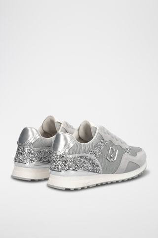Nubuck Sneakers - Zilverkleurig