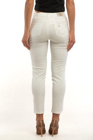 Broek met Hoge Taille - Wit