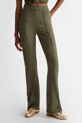 Broek met Hoge Taille - Groen