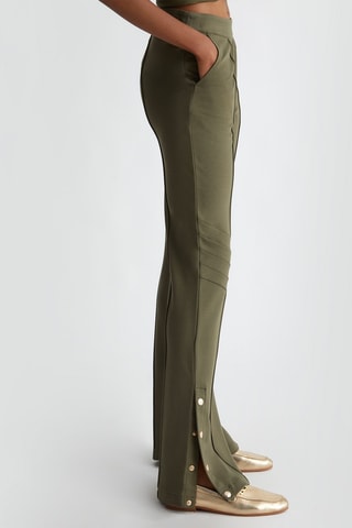 Broek met Hoge Taille - Groen