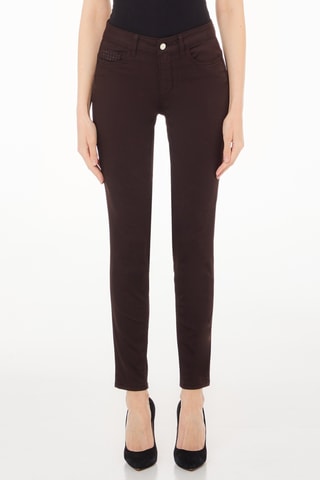 Broek met Hoge Taille - Bruin