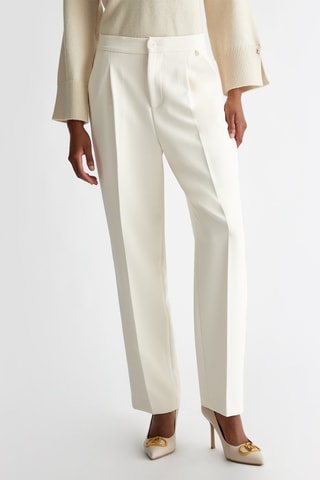 Broek met Hoge Taille - Beige