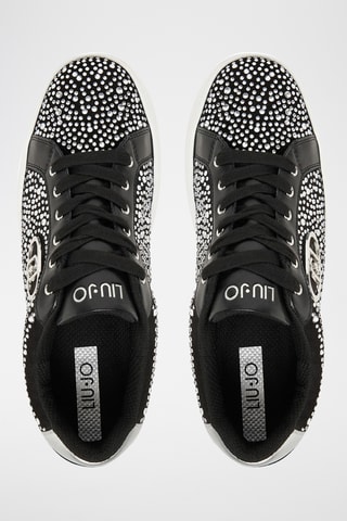 Leren Platform Sneakers - Zwart