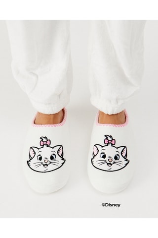 Pantoufles fourrées Marie des Aristochats - Ecru