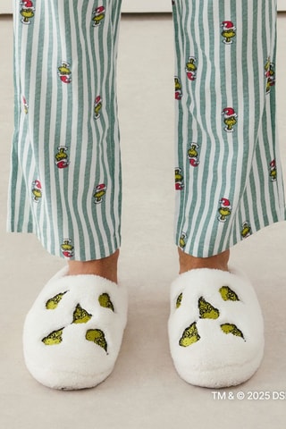 Pantoufles Le Grinch Grinchsherpiz - Ecru