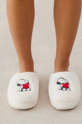 Pantofole imbottite Snoopy e i Peanuts - Ecrù