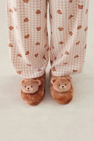 Pantufas forradas Flabeariz - Castanho