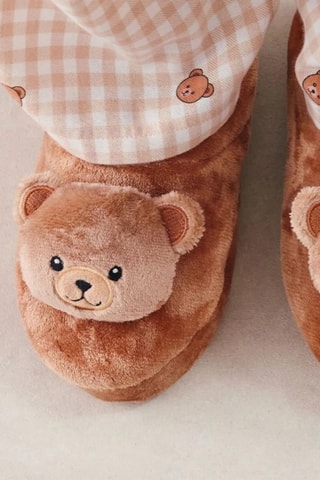 Pantufas forradas Flabeariz - Castanho