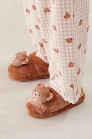 Pantufas forradas Flabeariz - Castanho