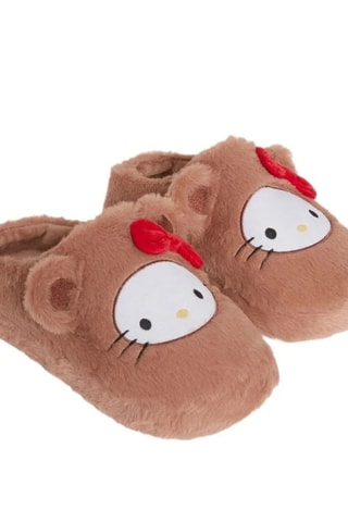 Pantofole imbottite Hello Kitty Sanrio - Marrone