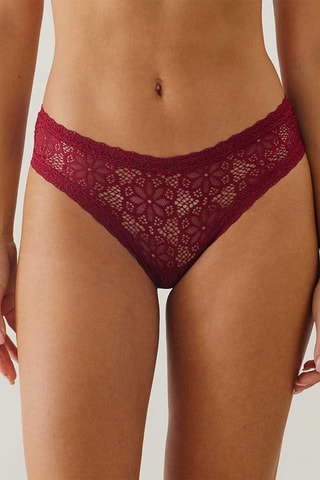 Tanga en dentelle New Anakiz - Bordeaux