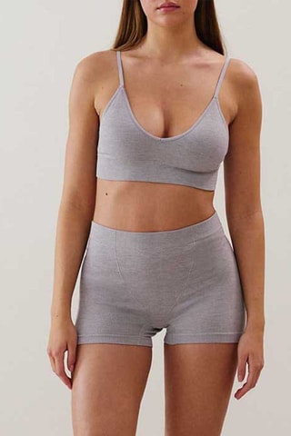 Culotte a vita alta Tulipaniz - Grigio chiaro