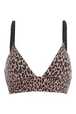 Reggiseno Softiz Printiz - Beige e nero