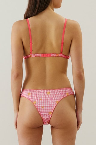 Soutien-gorge Baciniz - Corail et blanc