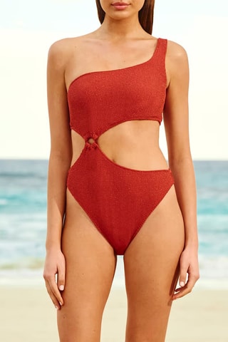 Trikini asimmetrico Nikitiz - Rosso